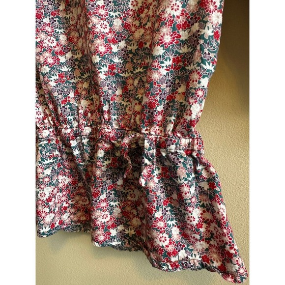 Tea Collection Floral Long Sleeve Button Down Tunic Girls Size 8 - Picture 4 of 12